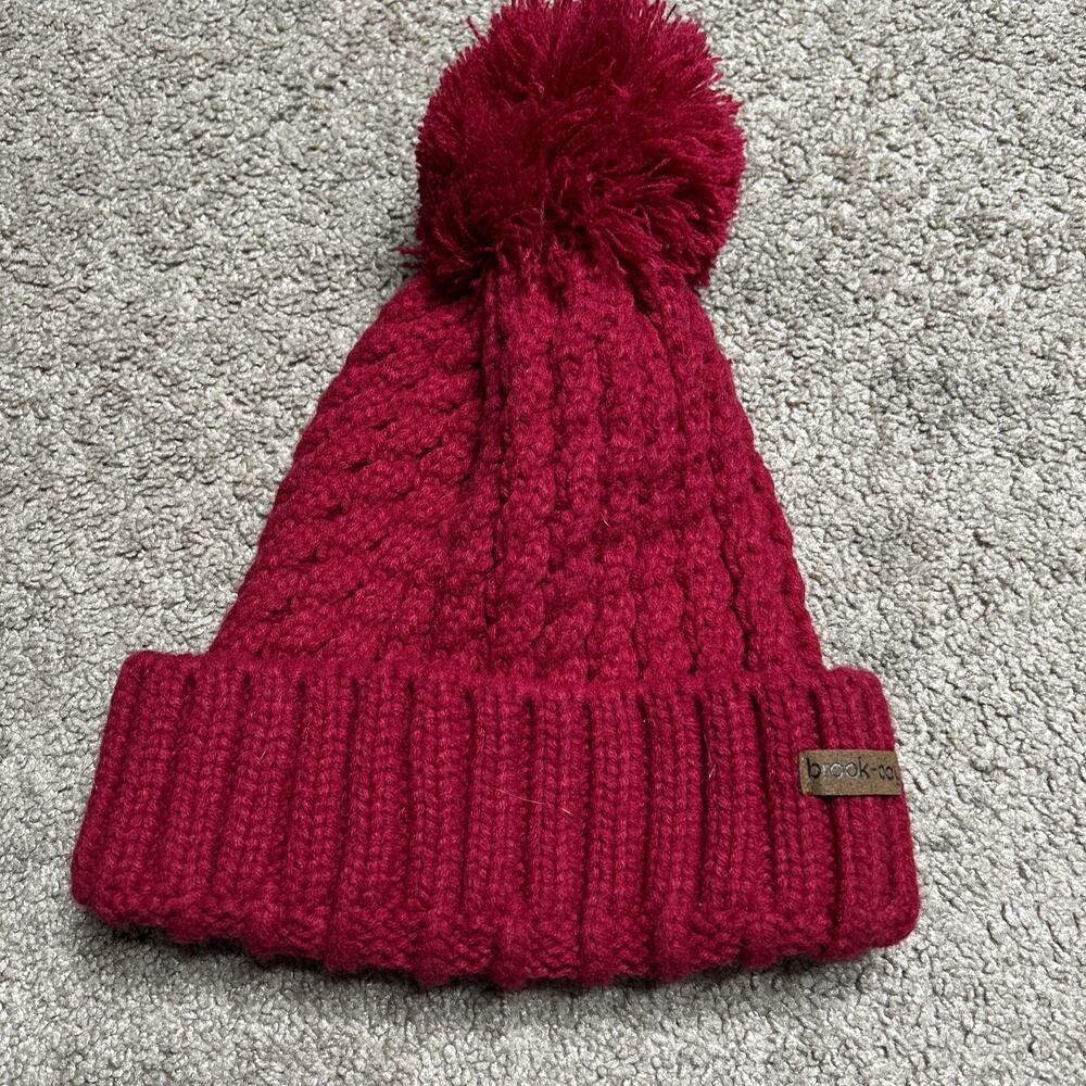 Brook + Bay Faux Fur Pom Pom Beanie For Women - Warm Cute Cable Knit Winter Hat